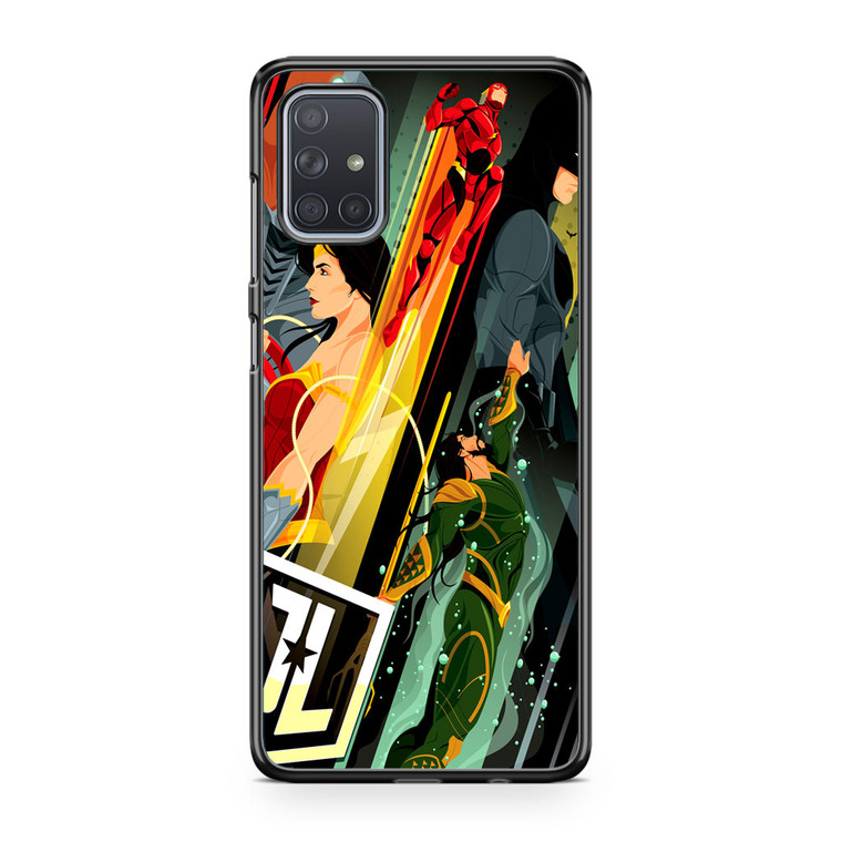 Justice League Poster Samsung Galaxy A71 Case