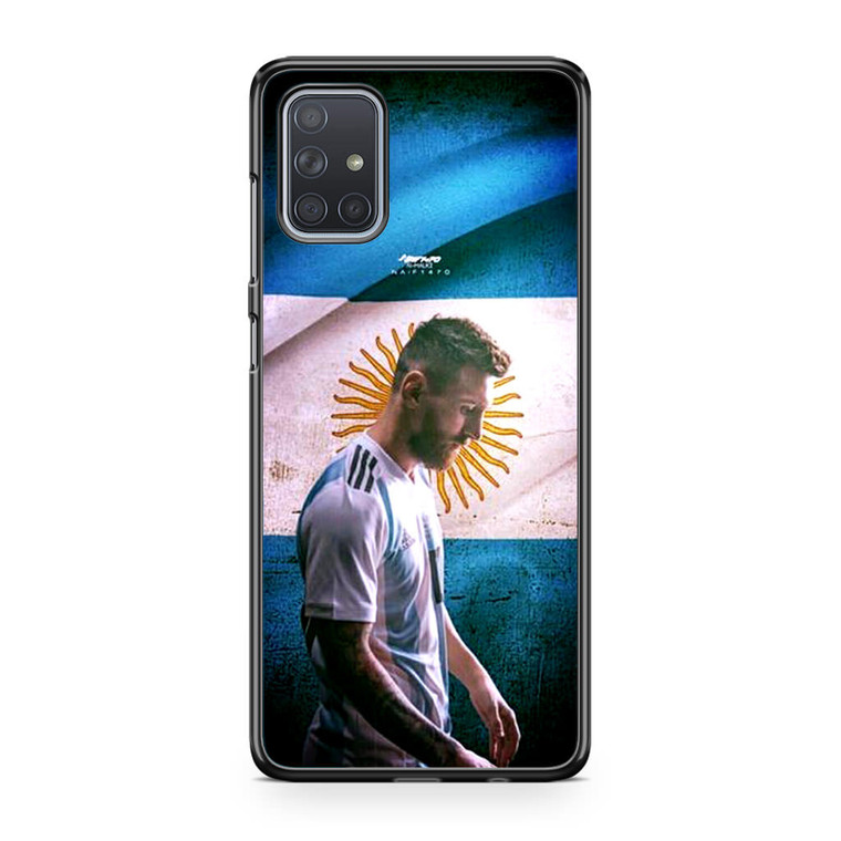 Lionel Messi Argentina Team Samsung Galaxy A71 Case