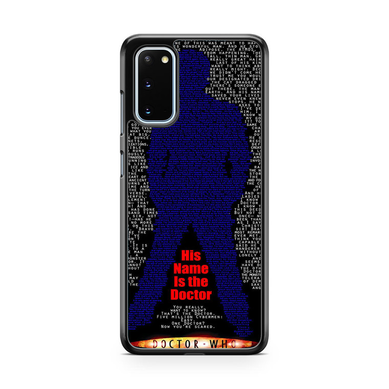 Doctor Who His Name Is The Doctor Samsung Galaxy S20 Case