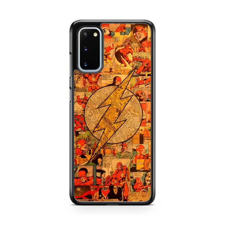 Flash Superhero Logo DC Comics Collage Samsung Galaxy S20 Case