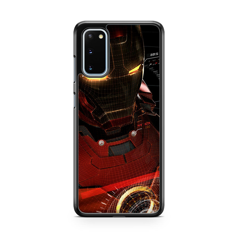 Ironman 3d Red Game Avengers Art Illustration Hero Vignette Samsung Galaxy S20 Case