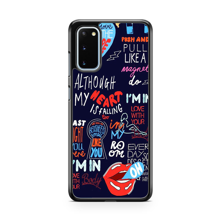 Shape Of You Lyrics Samsung Galaxy S20 Case