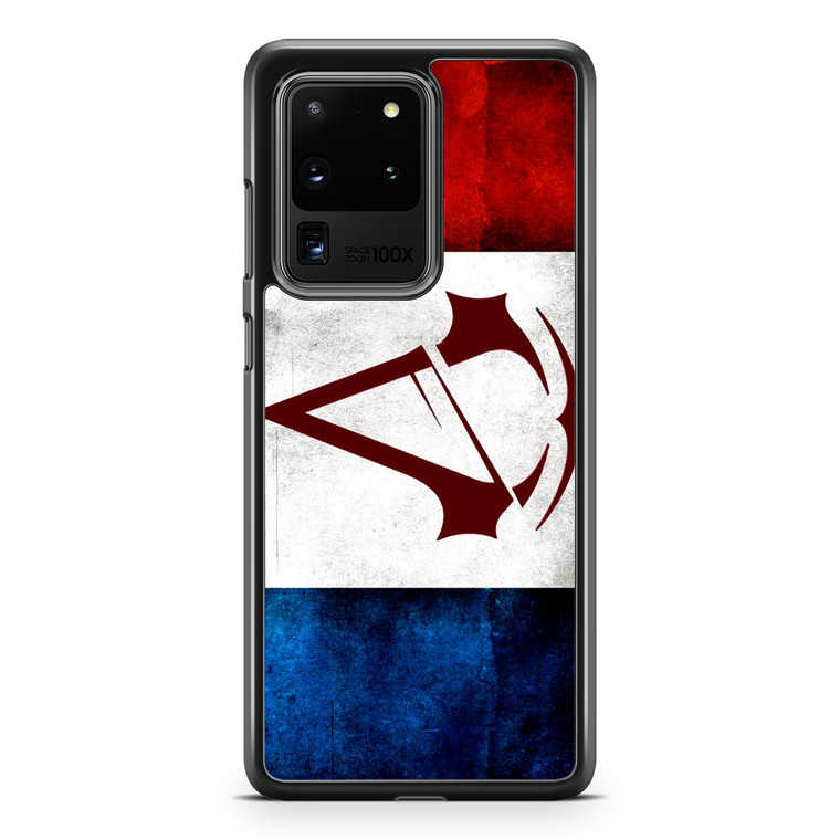 Assassin Creed Logo France Flag Samsung Galaxy S20 Ultra Case