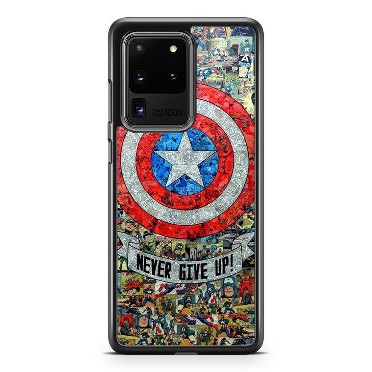 Captain America Never Give up Samsung Galaxy S20 Ultra Case