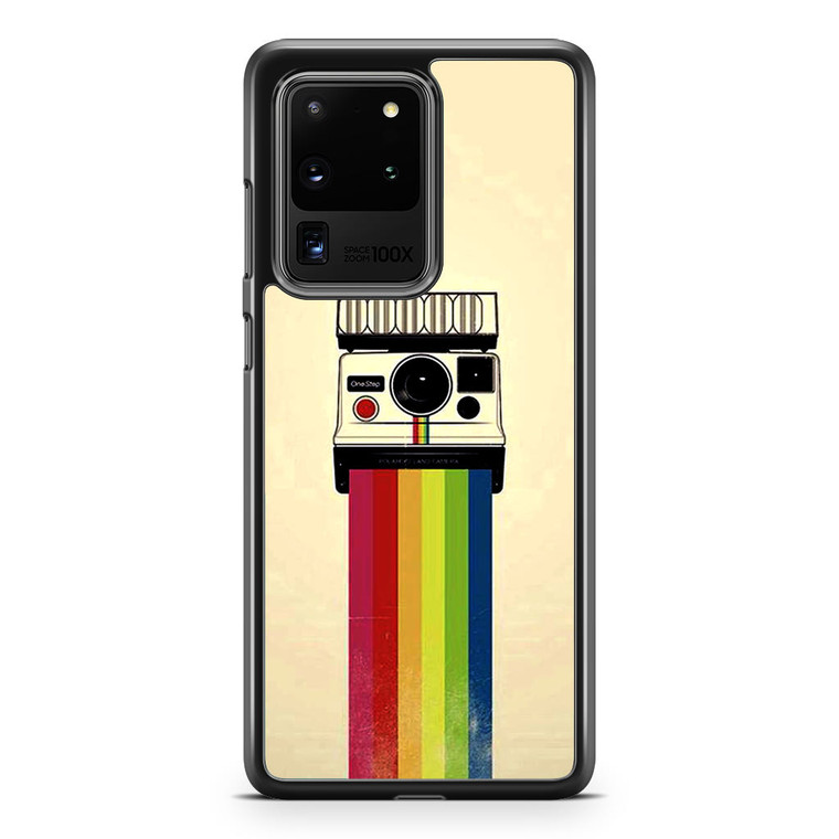 Polaroid Camera Colorful Rainbow Samsung Galaxy S20 Ultra Case