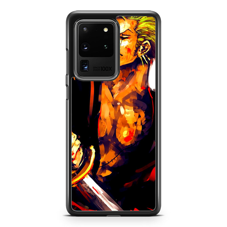 One Piece Roronoa Zoro Paint Samsung Galaxy S20 Ultra Case