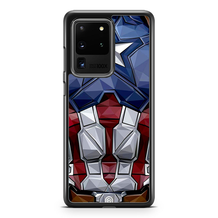 Captain America Comic Costume Samsung Galaxy S20 Ultra Case