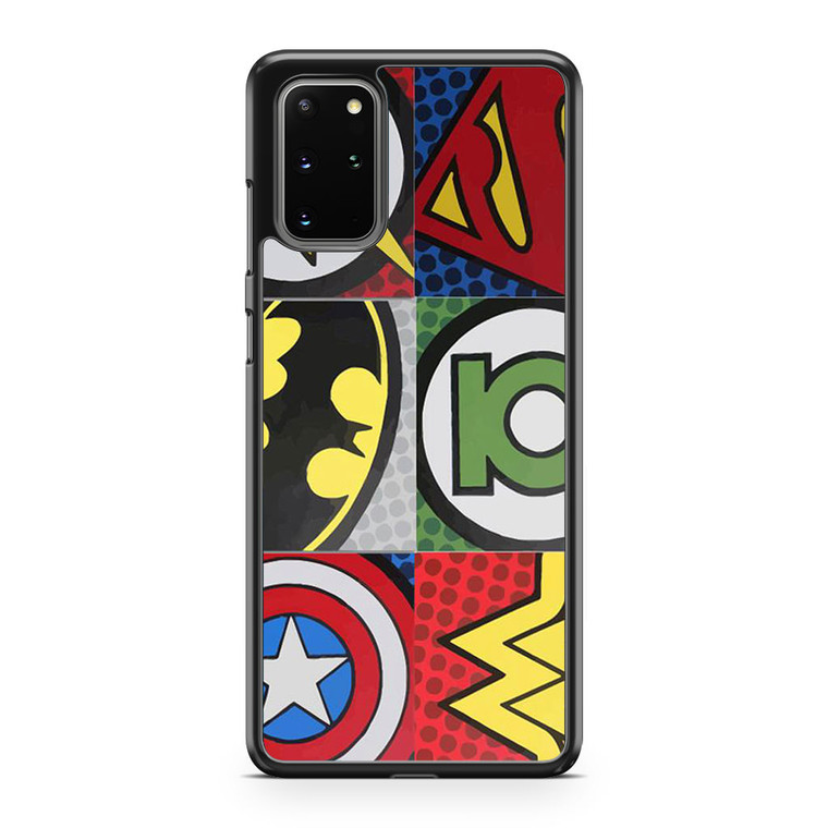 Pop Comic Super Hero Logo Samsung Galaxy S20 Plus Case