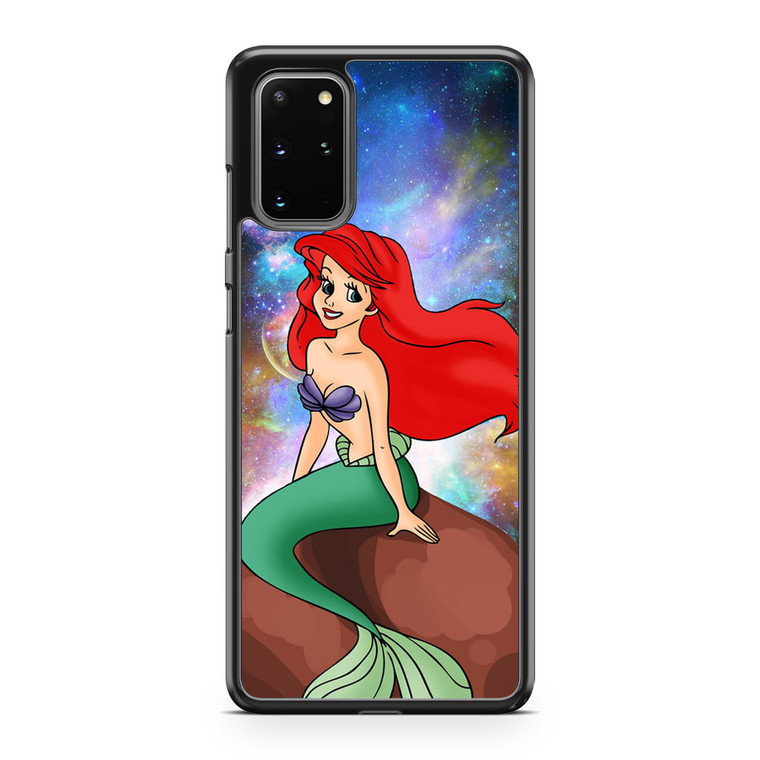 Ariel Little Mermaid In Galaxy Space Samsung Galaxy S20 Plus Case