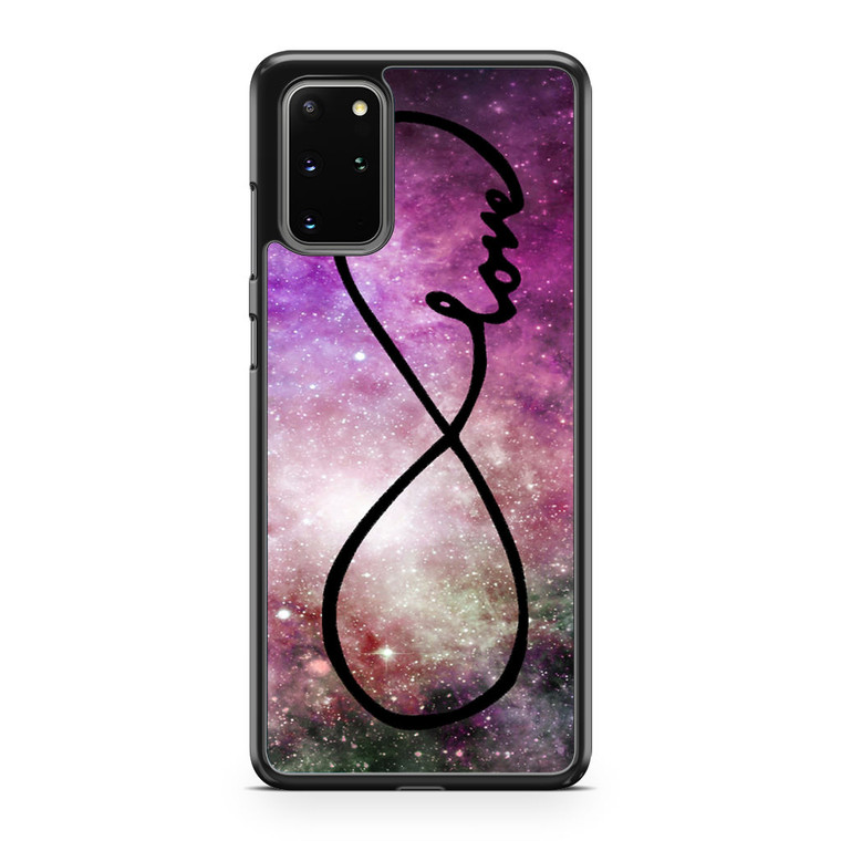 Infinity Love Purple Galaxy Nebula Samsung Galaxy S20 Plus Case