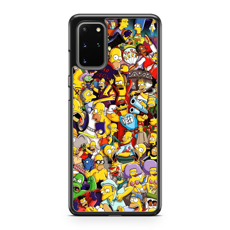 The Simpsons Characters Samsung Galaxy S20 Plus Case
