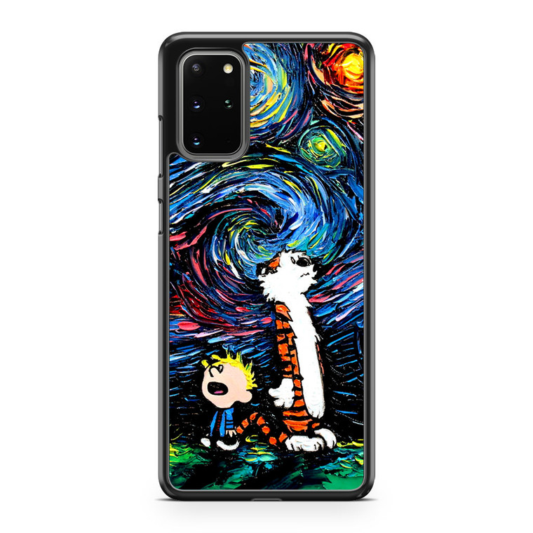 Calvin and Hobbes Art Starry Night Samsung Galaxy S20 Plus Case