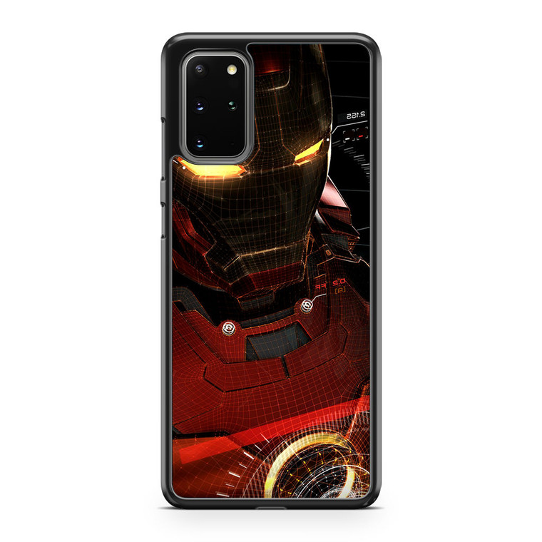 Ironman 3d Red Game Avengers Art Illustration Hero Vignette Samsung Galaxy S20 Plus Case