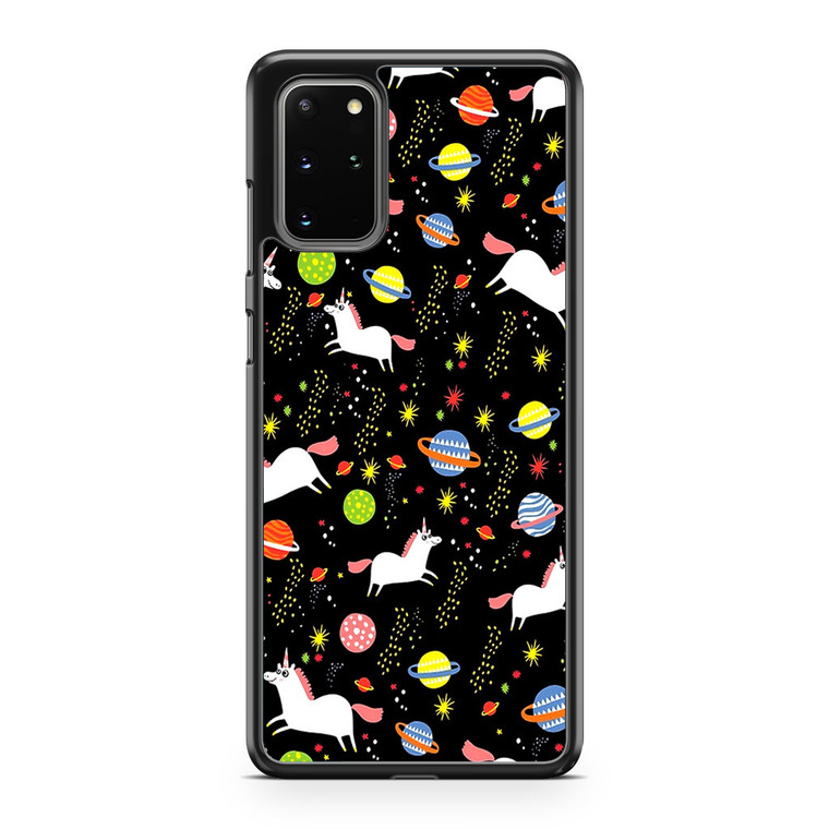 Space Unicorn Pattern Samsung Galaxy S20 Plus Case