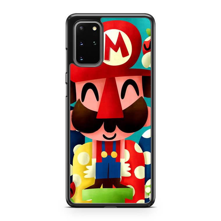 Super Mario Bross Art Design Samsung Galaxy S20 Plus Case