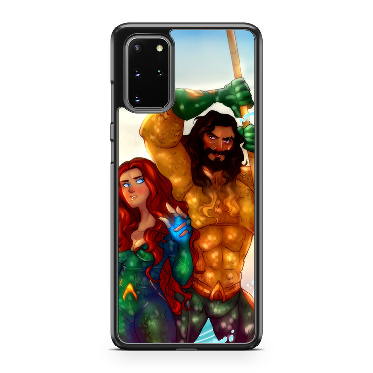 Aquaman And Mera Artwork Samsung Galaxy S20 Plus Case