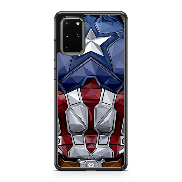 Captain America Comic Costume Samsung Galaxy S20 Plus Case