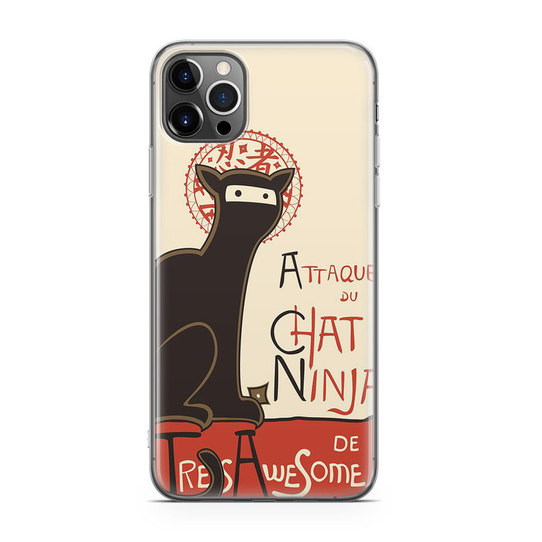 A French Ninja Cat iPhone 12 Pro Case
