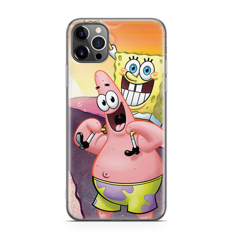 Spongebob and Pattrick iPhone 12 Pro Case