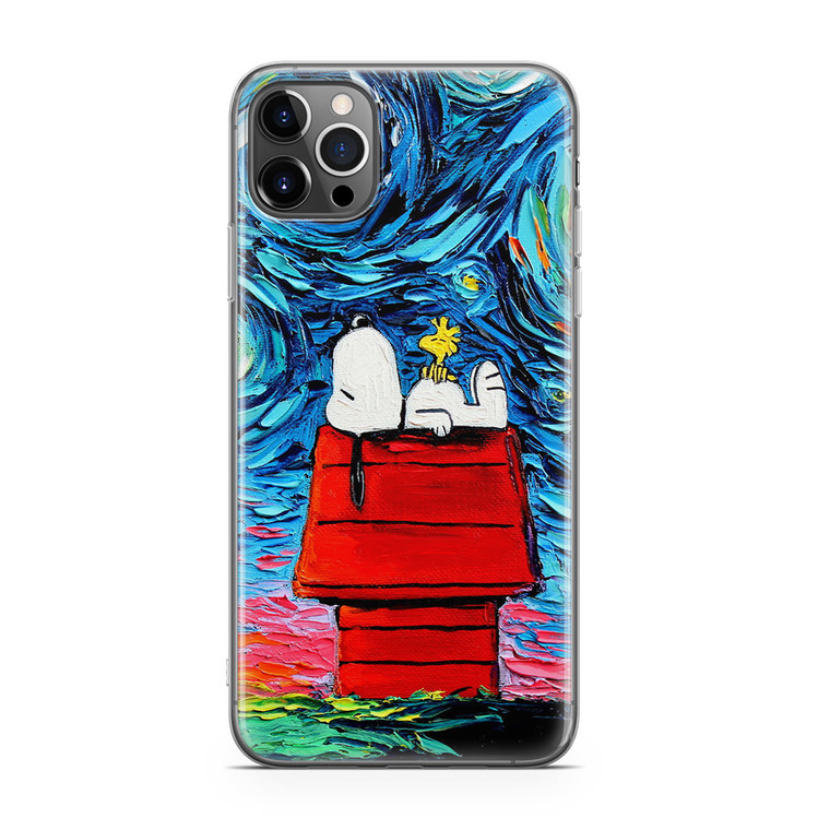 Snoopy Starry Night Van Gogh iPhone 12 Pro Case