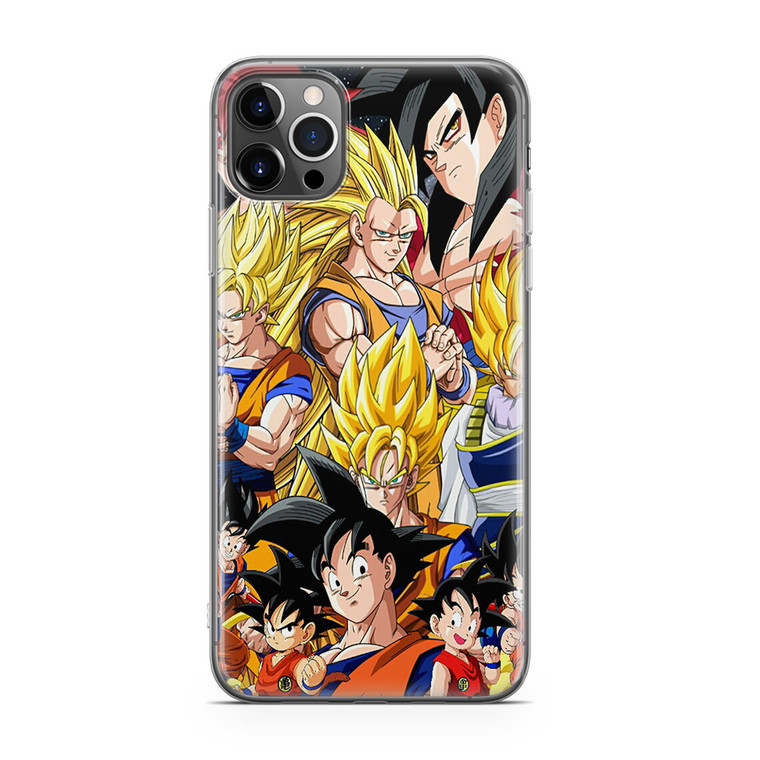 Dragon Ball Z Son Goku Collage iPhone 12 Pro Case