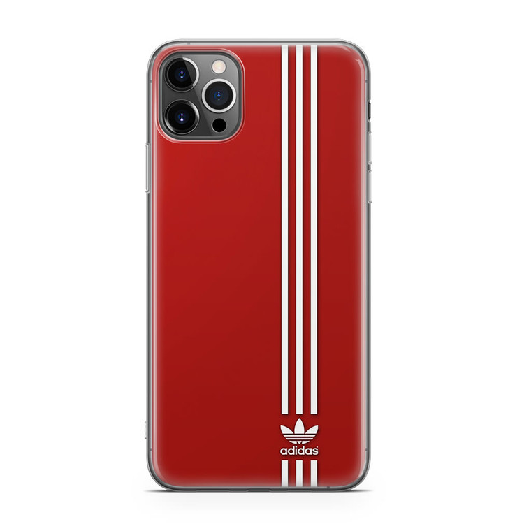 Brand Adidas Red White Sport iPhone 12 Pro Case
