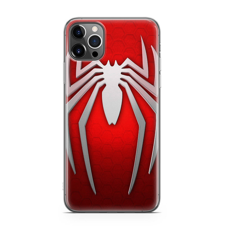 Spiderman Logo Red White iPhone 12 Pro Case