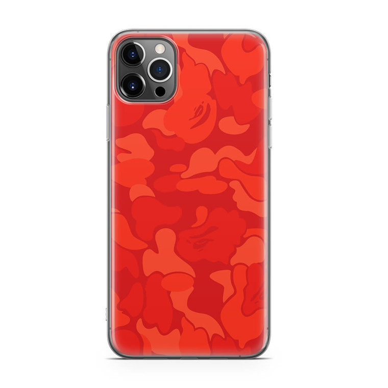 Bape Camo Red iPhone 12 Pro Case