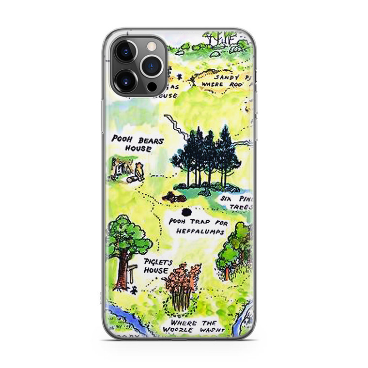 Winnie the Pooh Hundred Acre Woods Map iPhone 12 Pro Case