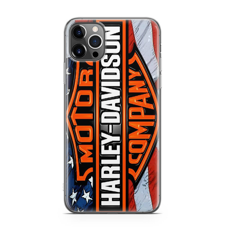 Harley Davidson Flag iPhone 12 Pro Case