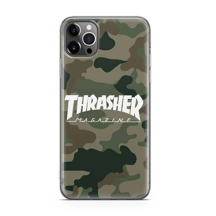 Thrasher Magazine Bape Camo iPhone 12 Pro Case