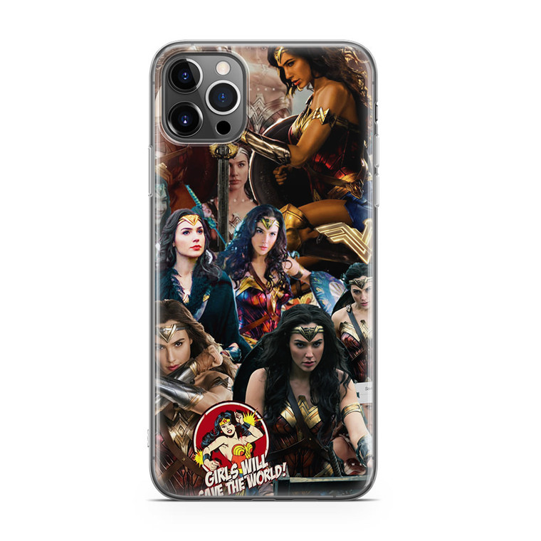 Wonder Woman Collage iPhone 12 Pro Case