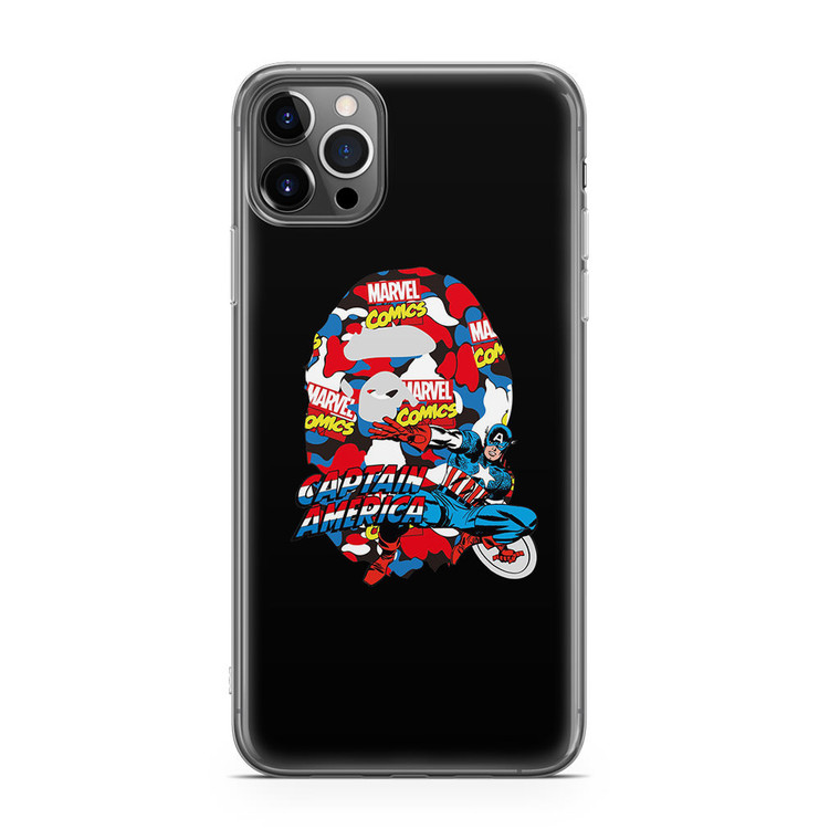 Marvel X Bape Captain America iPhone 12 Pro Case