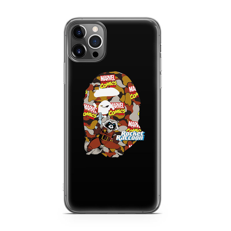 Marvel X Bape Rocket Raccon iPhone 12 Pro Case