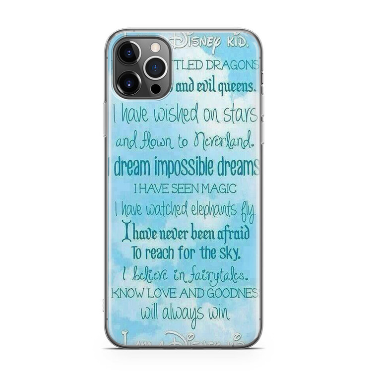 Disney Quotes iPhone 12 Pro Max Case