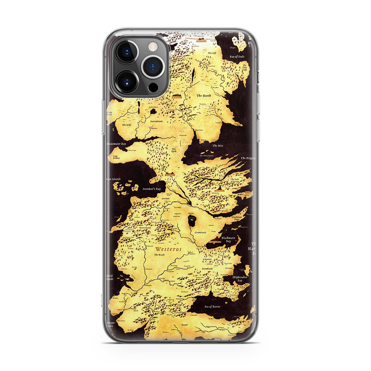 Game Of Thrones Westeros Map iPhone 12 Pro Max Case