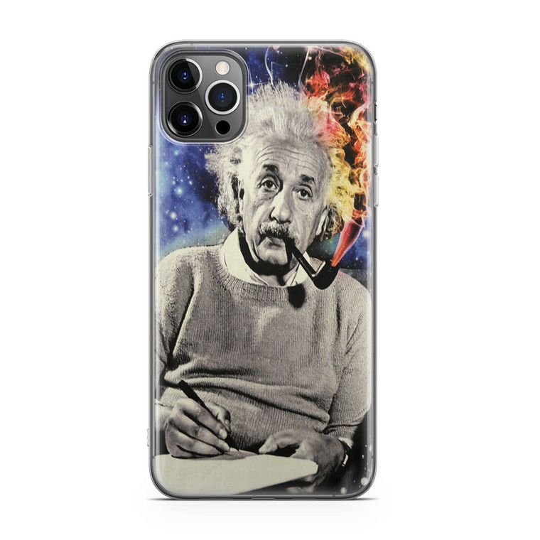 Albert Einstein Smoking iPhone 12 Pro Max Case