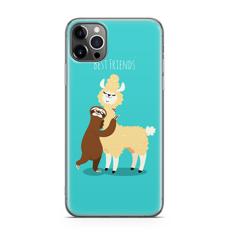 LLama and Sloth Best Friends iPhone 12 Pro Max Case