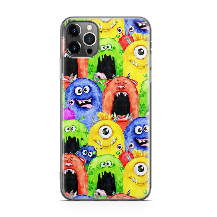 Monster Watercolor art iPhone 12 Pro Max Case