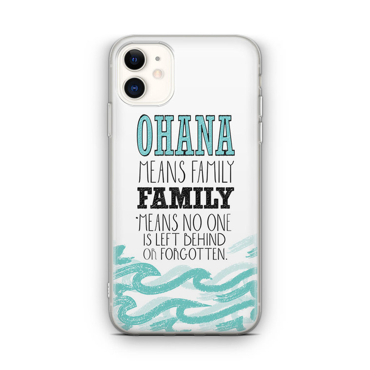 Ohana Means Family Lilo and Stitch Disney iPhone 12 Mini Case