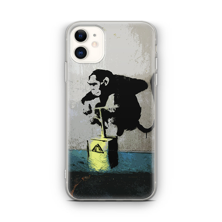 Banksy Monkey iPhone 12 Mini Case