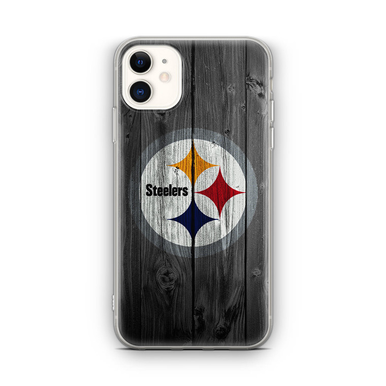 Pittsburgh Steelers Wood iPhone 12 Mini Case