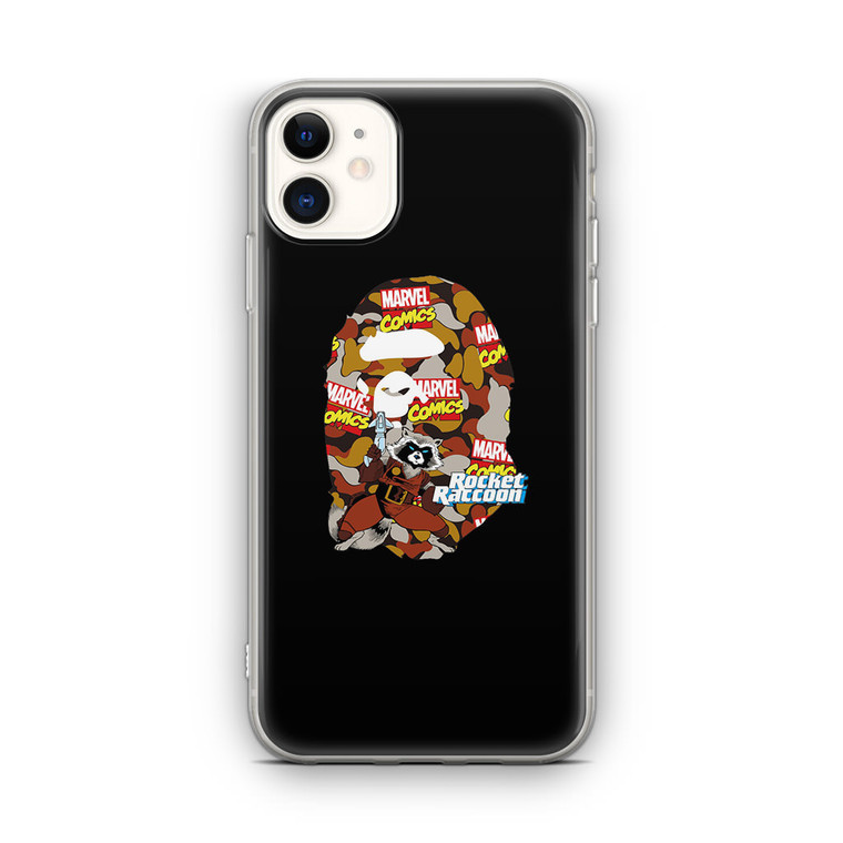 Marvel X Bape Rocket Raccon iPhone 12 Mini Case