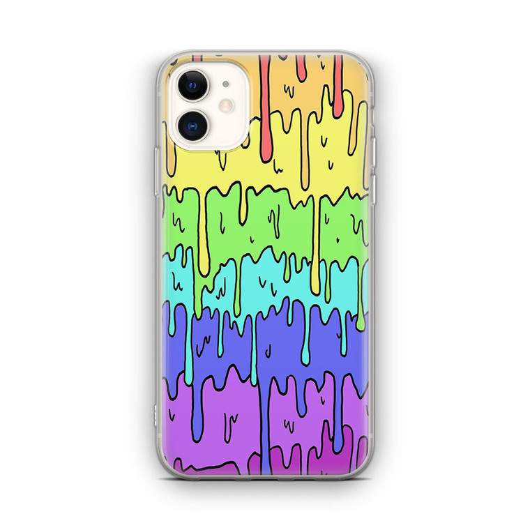 Pastel Kawaii Melting Rainbow iPhone 12 Mini Case