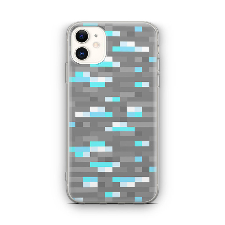 Minecraft inspired Ore diamond iPhone 12 Case