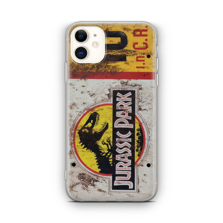 Jurassic Park Jeep License Number 10 iPhone 12 Case