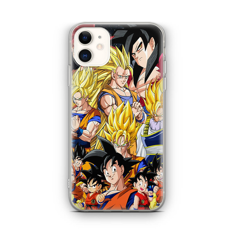 Dragon Ball Z Son Goku Collage iPhone 12 Case
