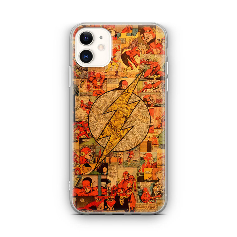 Flash Superhero Logo DC Comics Collage iPhone 12 Case