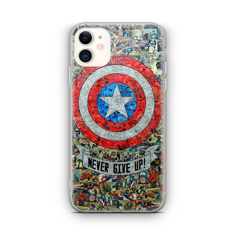 Captain America Never Give up iPhone 12 Case