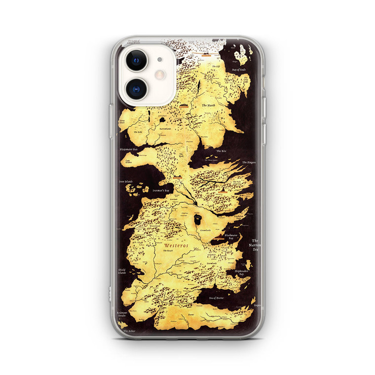 Game Of Thrones Westeros Map iPhone 12 Case